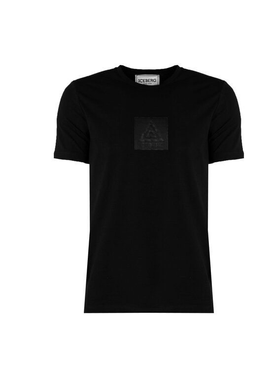 Iceberg Iceberg T-Shirt F020639A Μαύρο Regular Fit