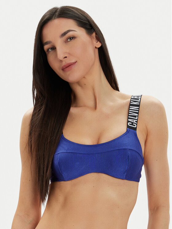 Calvin Klein Swimwear Gornji Dio Kupaćeg Kostima KW0KW02389 Tamnoplava