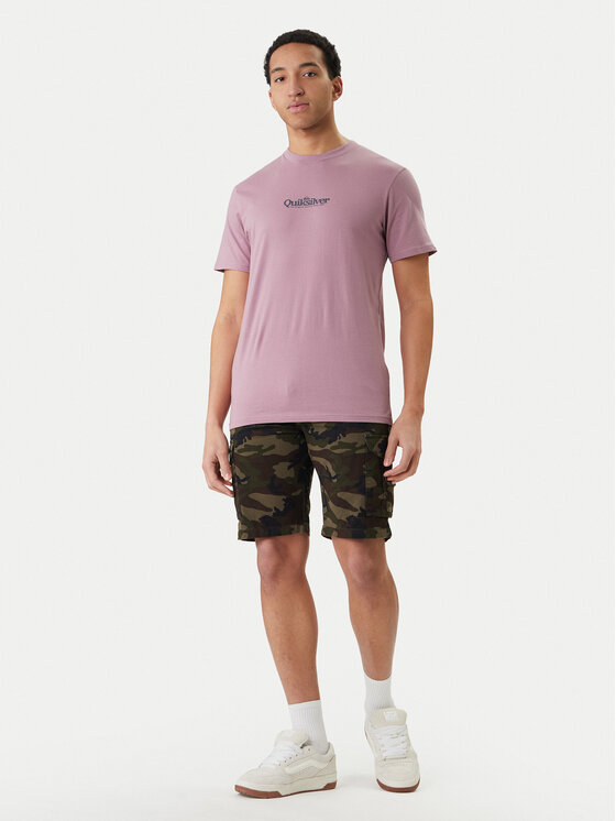 Quiksilver Quiksilver T-Shirt EQYZT08174 Fialová Regular Fit