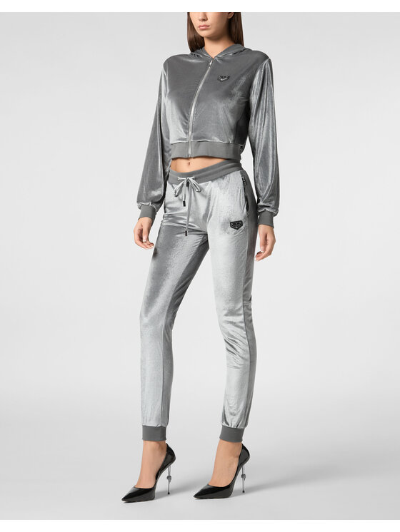 PHILIPP PLEIN PHILIPP PLEIN Mikina 9549 Šedá Regular Fit