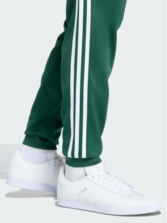 adidas adidas Spodnie materiałowe 159296 Zielony Slim Fit