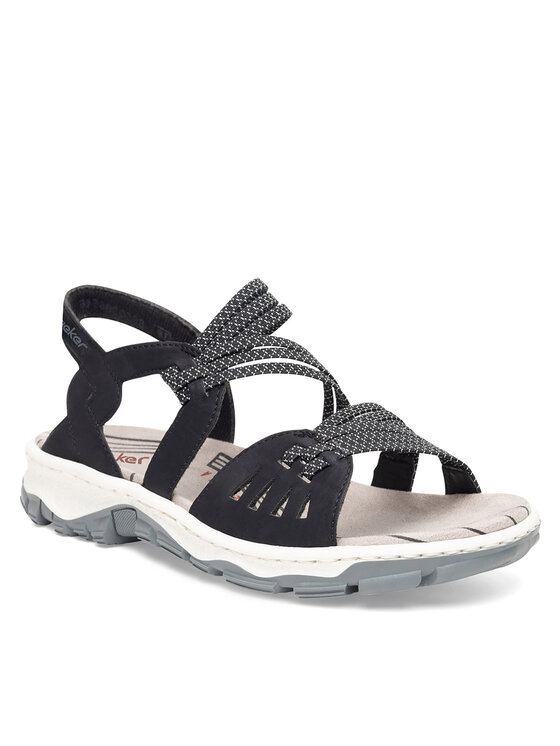 Rieker Rieker Sandály 68882-00 Černá