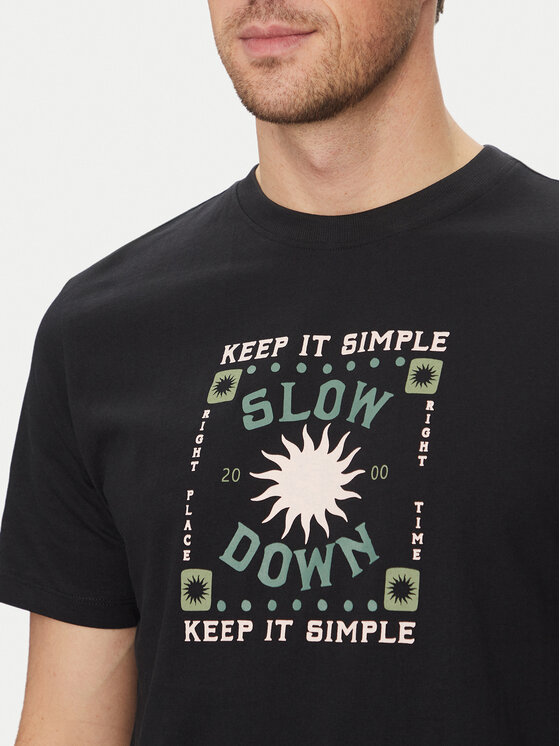 Blend Blend T-Shirt 20718311 Czarny Regular Fit
