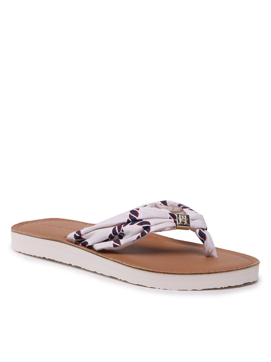Tommy Hilfiger Tommy Hilfiger Japonke Th Elevated Beach Sandal Print FW0FW07164 Écru