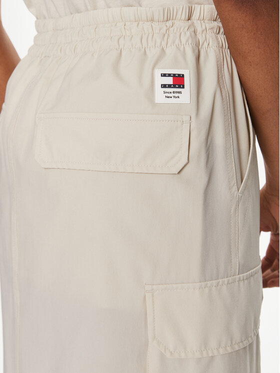 Tommy Jeans Tommy Jeans Midi sijonas Parachute DW0DW17719 Smėlio Relaxed Fit