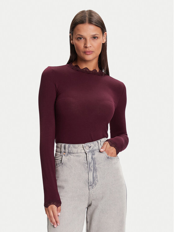 Vero Moda Vero Moda Majica 10295141 Ljubičasta Slim Fit