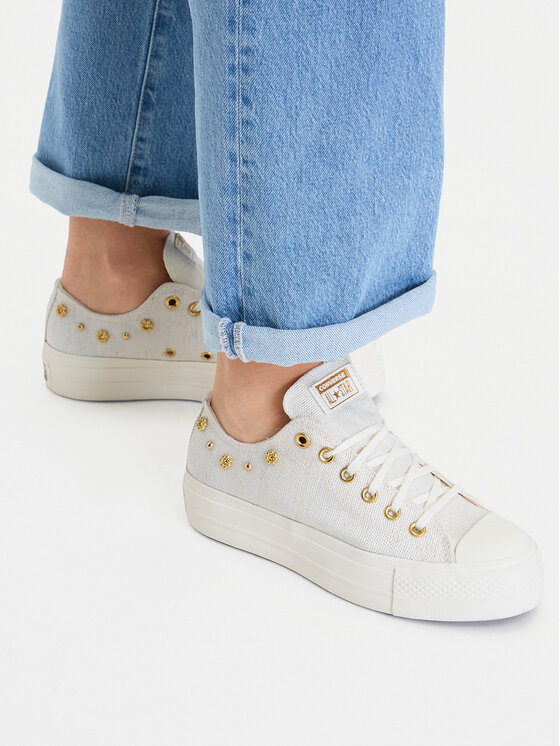 Converse Converse Modne superge Chuck Taylor All Star Heathered Glam A17597C Bež