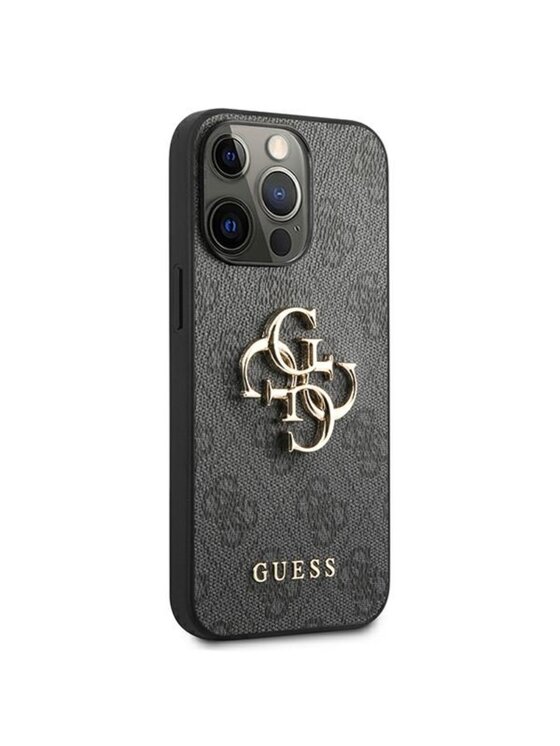 Guess Guess Etui na telefon 4G Big Metal Logo Szary