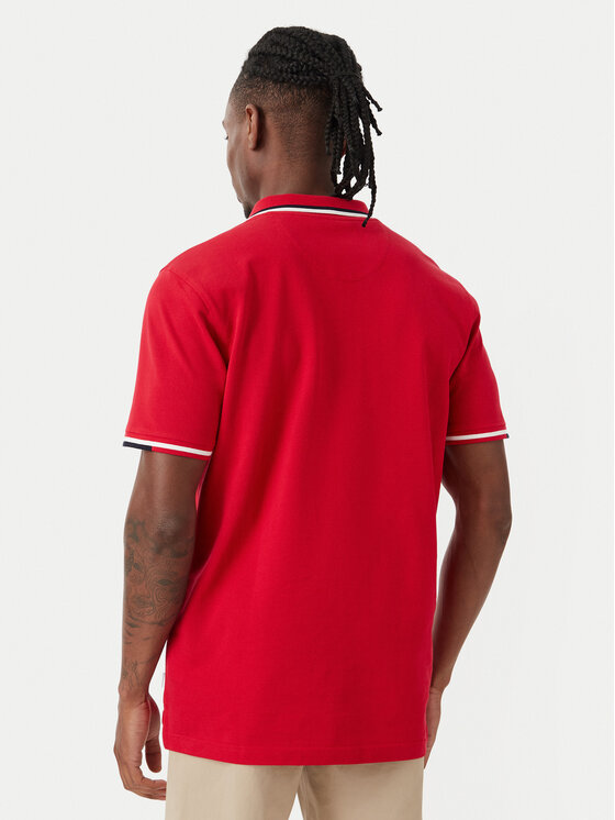 Beverly Hills Polo Club Beverly Hills Polo Club Polo särk P-SS26M-P2525 Punane Regular Fit
