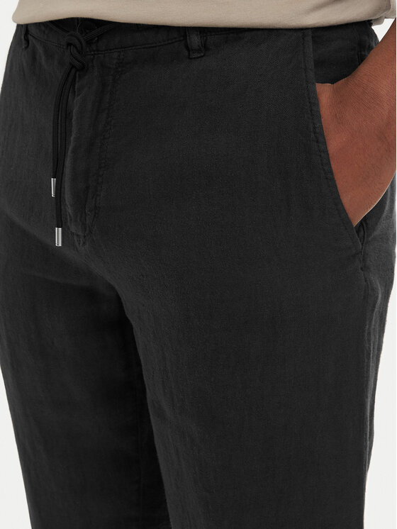 KARL LAGERFELD KARL LAGERFELD Chinos 265358 562818 Fekete Regular Fit