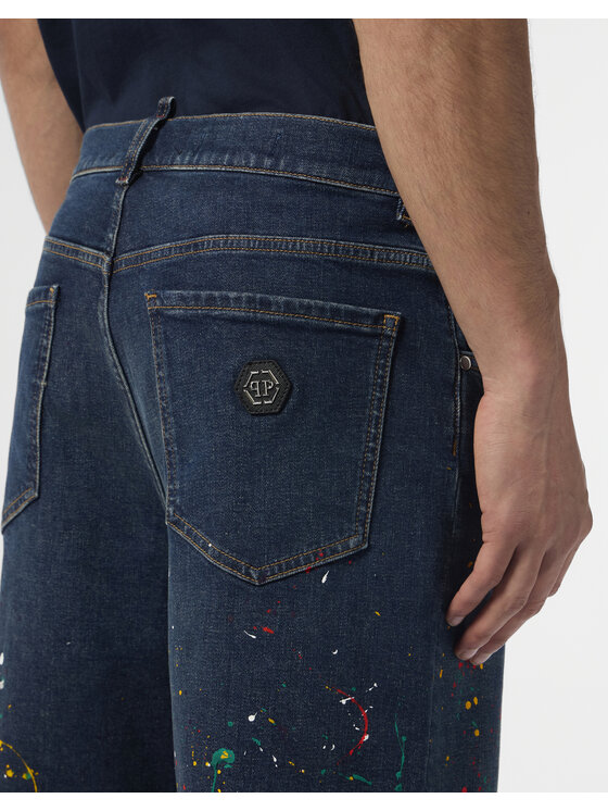 PHILIPP PLEIN PHILIPP PLEIN Szorty jeansowe 29790 Regular Fit