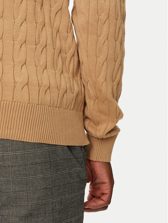 Tommy Hilfiger Tommy Hilfiger Sweater Classic MW0MW36532 Bézs Regular Fit