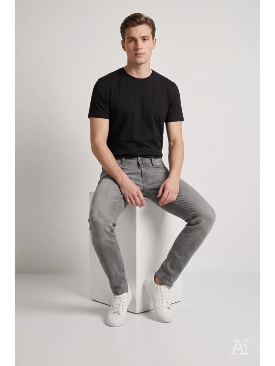 Cross Jeans Cross Jeans Jeansy E 169-161 Szary Slim Fit