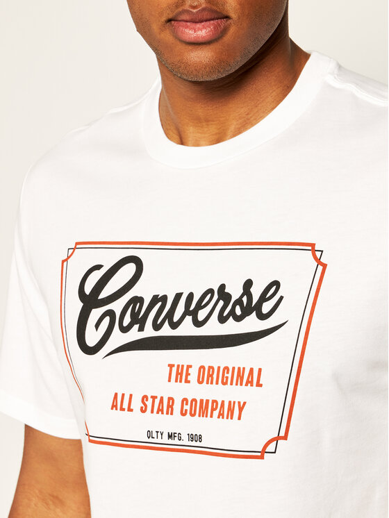 Converse Converse T-shirt 10018853-A02 Bianco Regular Fit
