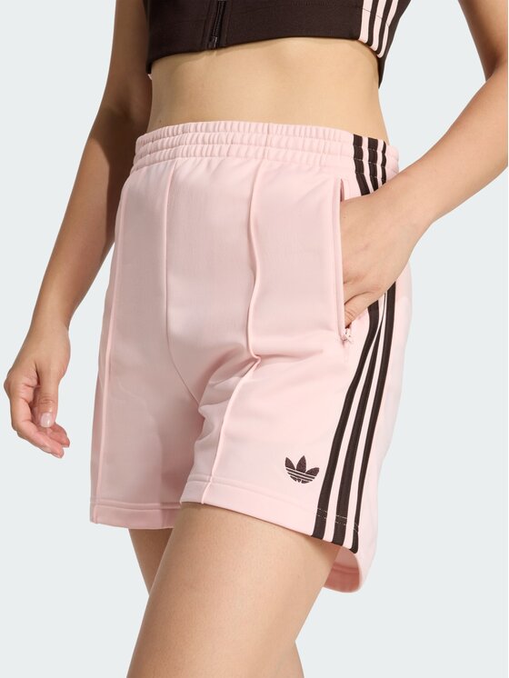 adidas adidas Szorty materiałowe Firebird Classic Różowy Loose Fit