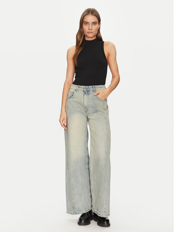 ViCOLO ViCOLO Džínsy DD5122 Modrá Wide Leg