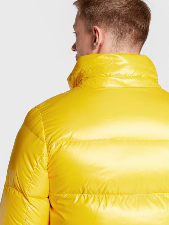 Add Add Пухено яке 6AM771 Жълт Regular Fit