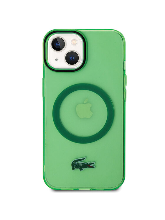 Lacoste Lacoste Etui na telefon iPhone 14 Plus / 15 Plus Zielony