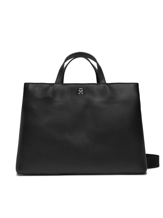 Tommy Hilfiger Ročna Torba Th Essential Sc Workbag AW0AW15703 Črna