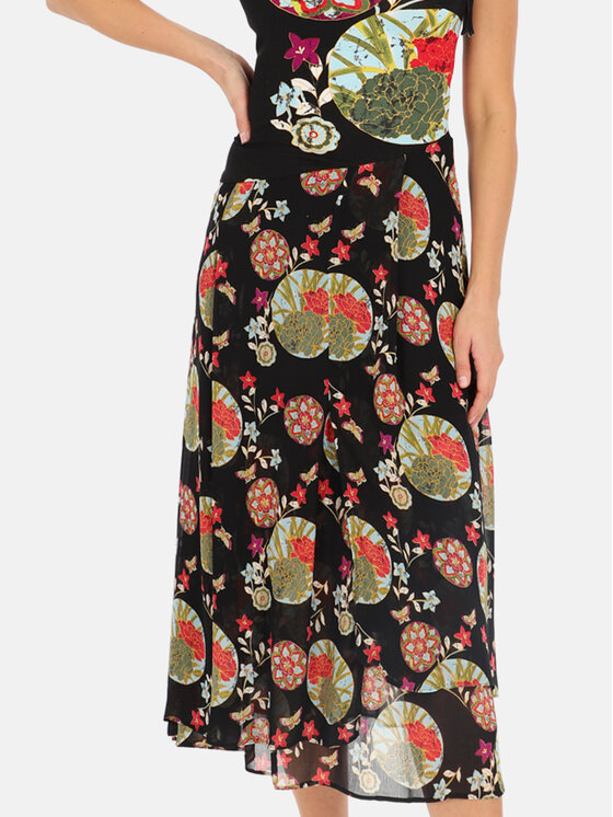 Potis & Verso Potis & Verso Sukienka letnia Sonata Czarny Regular Fit