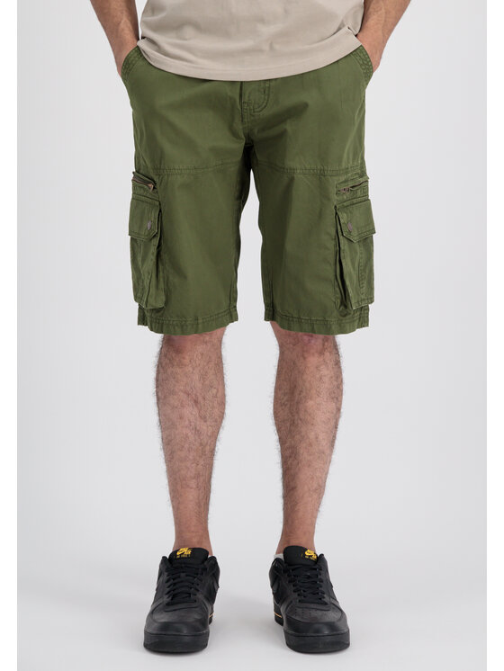 Alpha Industries Alpha Industries Szorty materiałowe AI.136250-142-34 Khaki Regular Fit