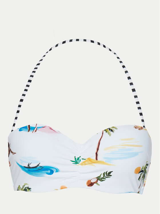 Seafolly Seafolly Gornji dio kupaćeg kostima Isla Palm 30574-216 Bijela
