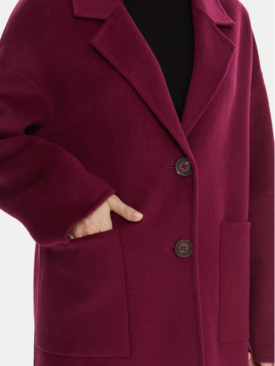 United Colors Of Benetton United Colors Of Benetton Vilnonis paltas 28F7DN082 Violetinė Regular Fit