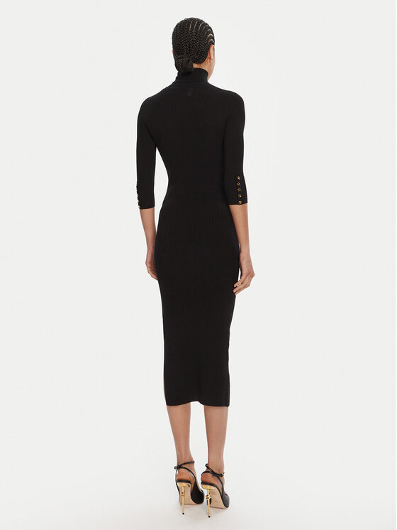 Elisabetta Franchi Elisabetta Franchi Džemper haljina AM-23B-56E2-V390 Crna Slim Fit