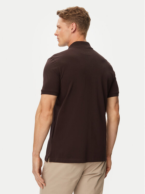Beverly Hills Polo Club Beverly Hills Polo Club Polo P-SS26M-P4501247 Tumši brūna Regular Fit