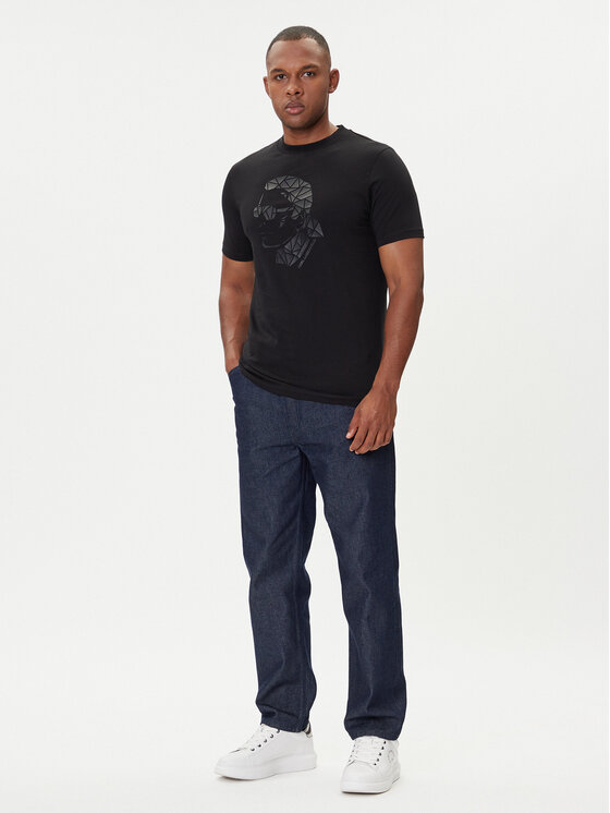 KARL LAGERFELD KARL LAGERFELD T-shirt 755046 554225 Crna Regular Fit