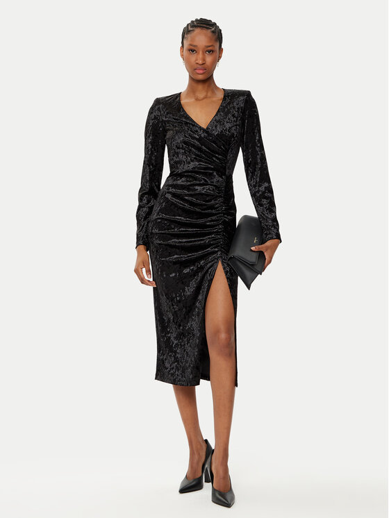 Rinascimento Rinascimento Rochie cocktail CFC0121946003 Negru Regular Fit