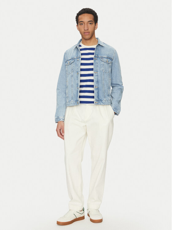 Tommy Hilfiger Tommy Hilfiger Džinsinė striukė MW0MW38956 Mėlyna Regular Fit