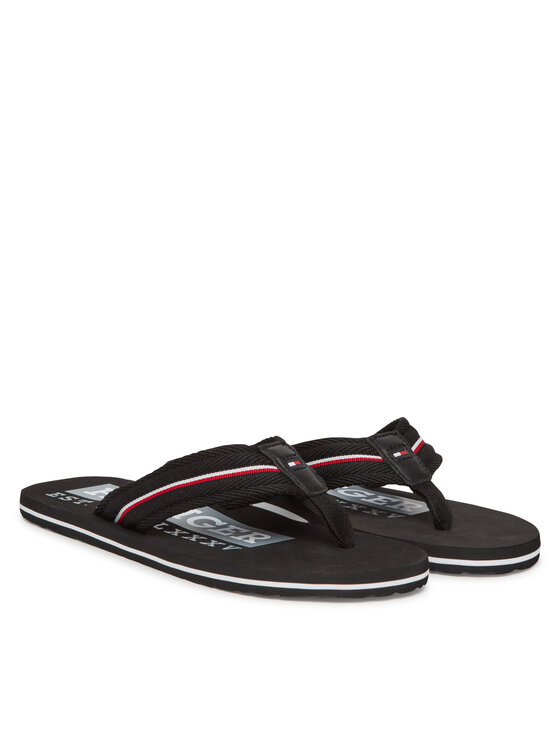 Tommy Hilfiger Tommy Hilfiger Japanke Corporate Hilfiger Beach FM0FM05436 Crna