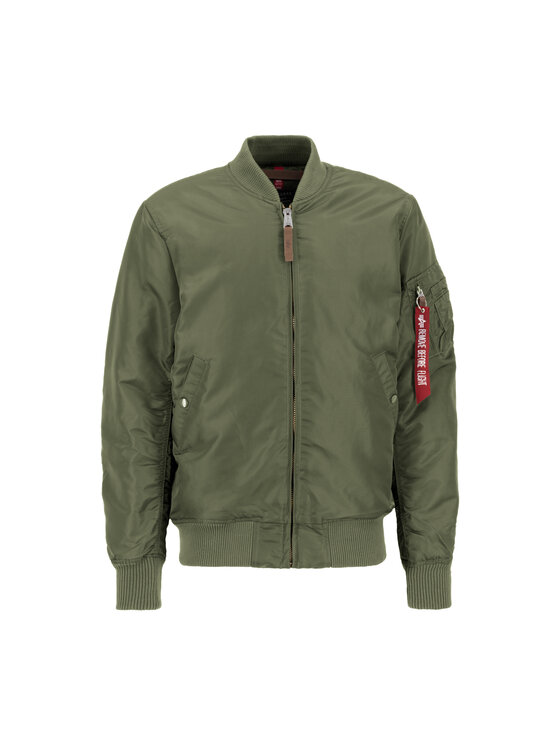 Alpha Industries Alpha Industries Kurtka bomber MA-1 VF 59 Long Zielony Slim Fit