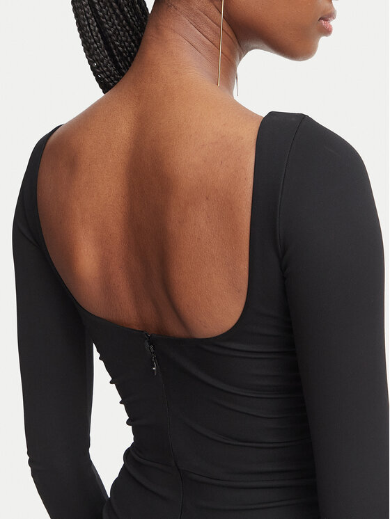 Elisabetta Franchi Elisabetta Franchi Vakarinė suknelė AB-R35-67E2-V660 Juoda Slim Fit