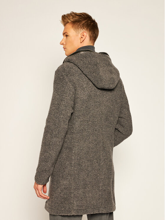 Rage Age Rage Age Vlnený kabát Cold Blood M1 Sivá Regular Fit
