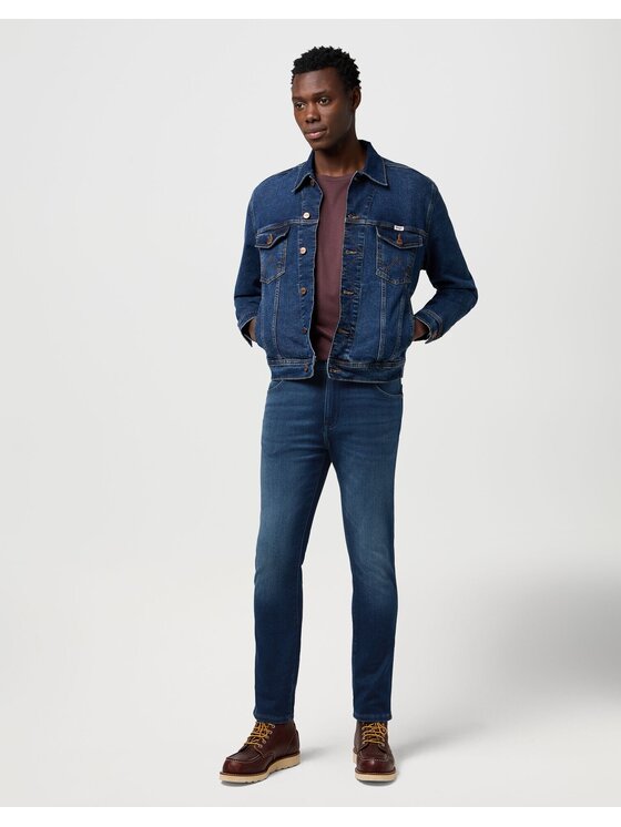 Wrangler Wrangler Jeansy LARSTON Niebieski Slim Fit