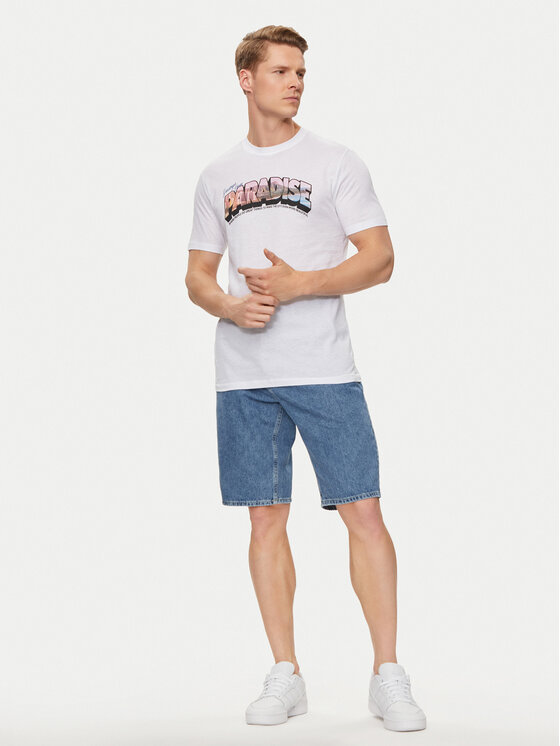 United Colors Of Benetton United Colors Of Benetton T-shirt 3P7XU108X Bianco Regular Fit