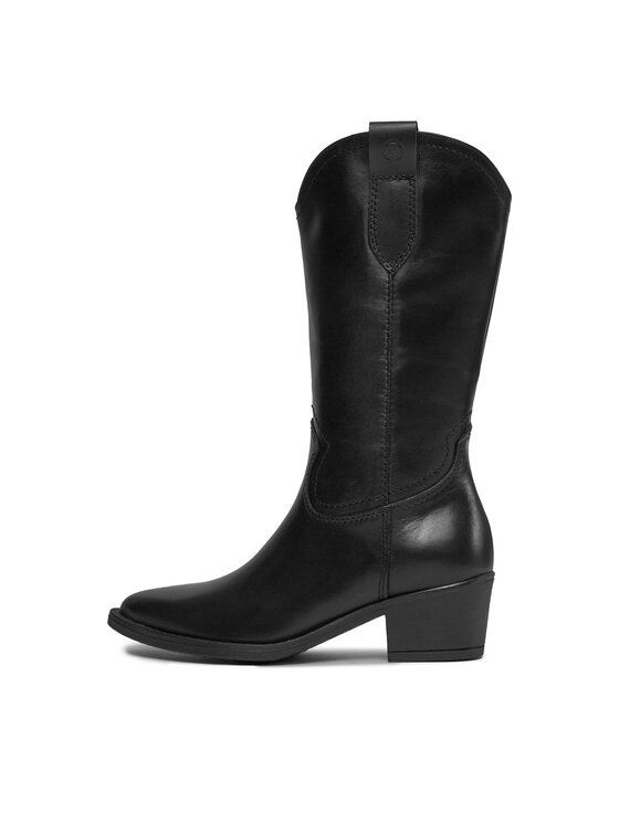 Tamaris Tamaris Kovbojská obuv 1-25701-41 Černá