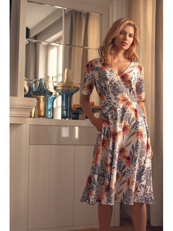 FIGL FIGL Šaty M673 Farebná Regular Fit
