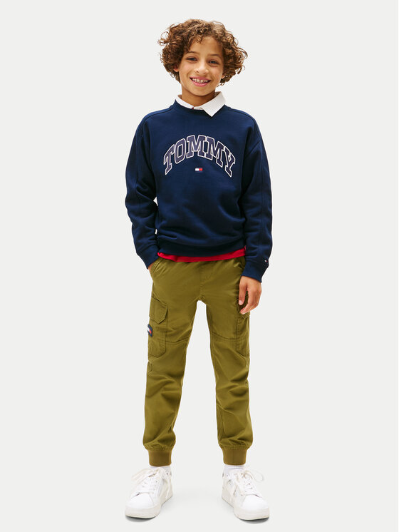 Tommy Hilfiger Tommy Hilfiger Bluză Varsity KB0KB09899 Bleumarin Regular Fit