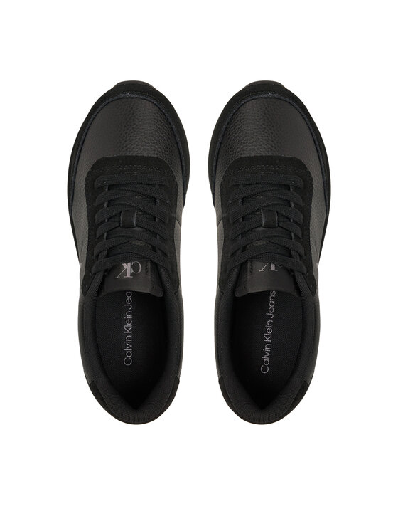 Calvin Klein Jeans Calvin Klein Jeans Sneakersy Runner Laceup Low Mix Mg YW0YW01798 Černá
