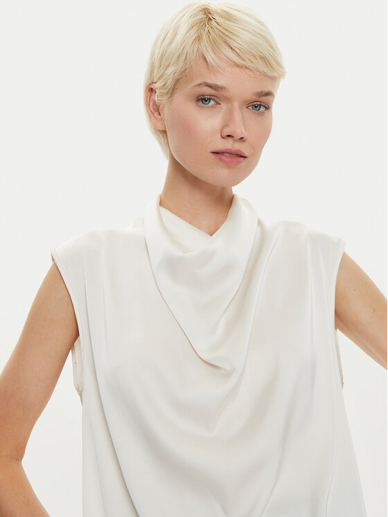 Imperial Imperial Bluză RGJ9IDG Alb Regular Fit