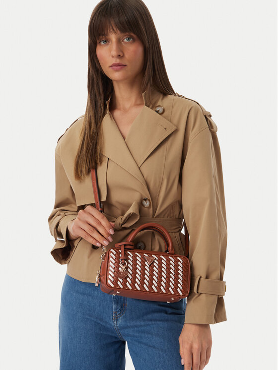 Guess Guess Ročna torba Kora Mini HWWG97 48760 Rjava