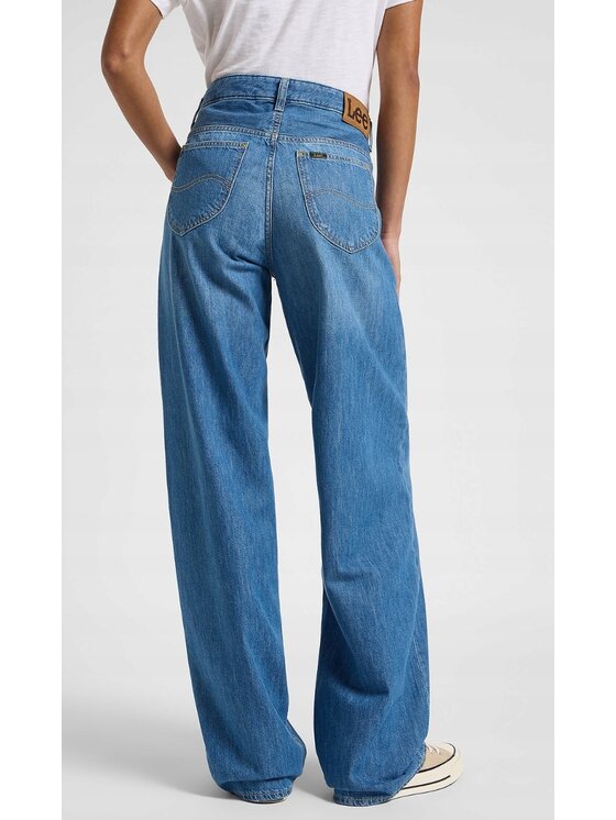 Lee Lee Jeansy Rider Loose Niebieski Loose Fit