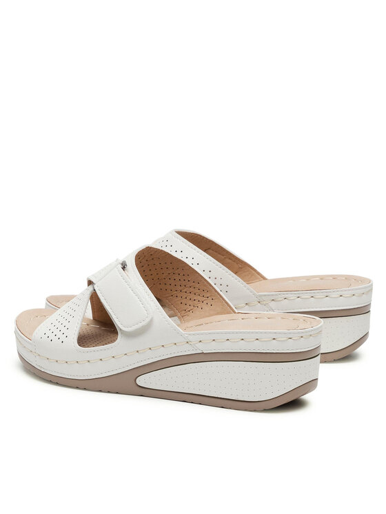 Clara Barson Clara Barson Pantoletten WS210703-01 Beige