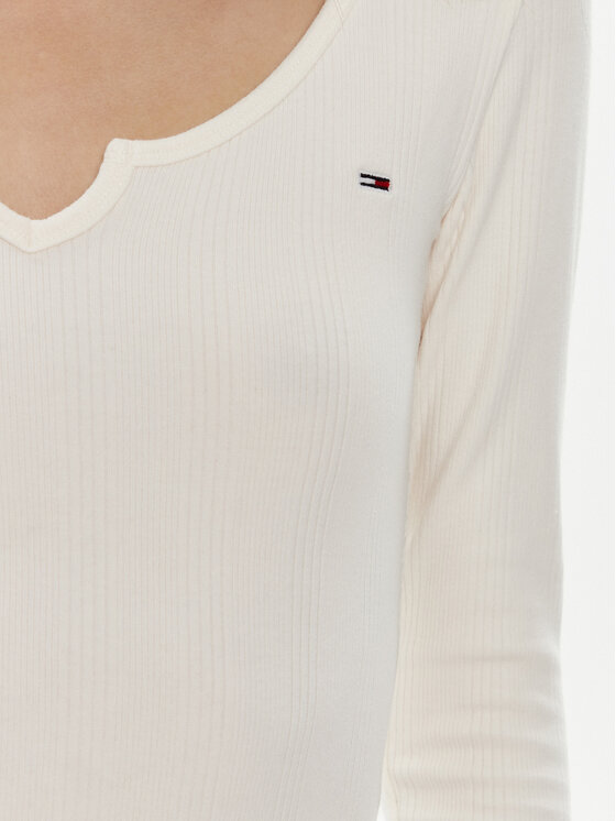 Tommy Jeans Tommy Jeans Palaidinė DW0DW18425 Écru Slim Fit