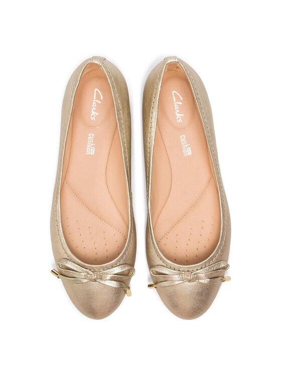 Clarks Clarks Балеринки Grace Lily 261339354 Златист