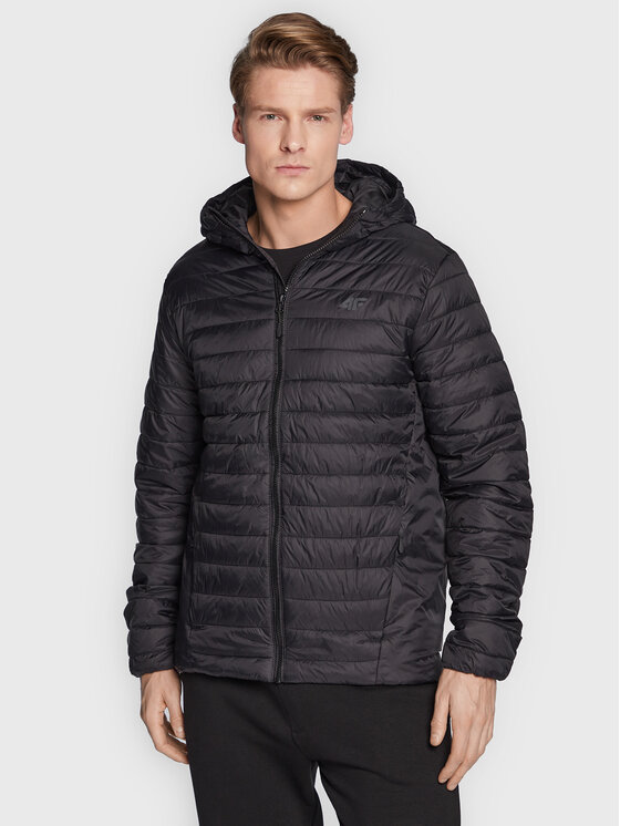 4F 4F Prehodna jakna H4Z22-KUMP004 Črna Regular Fit