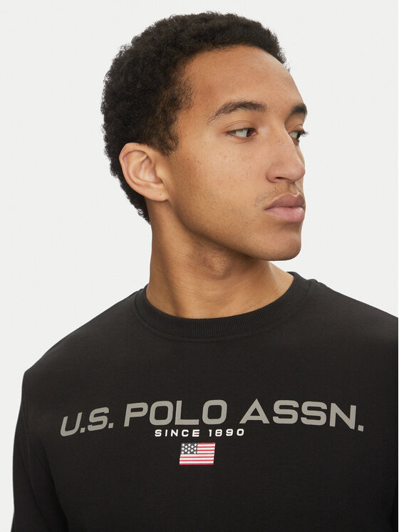 U.S. Polo Assn. U.S. Polo Assn. Μπλούζα MUP1645 Μαύρο Regular Fit